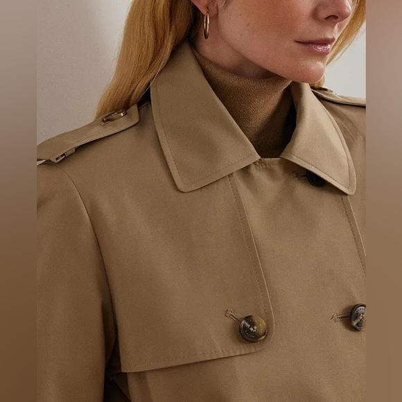 Women's Belted Water-Resistant Trench Coat - Picture 2 of 5